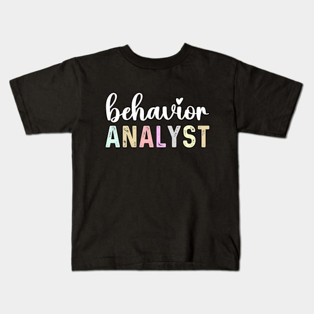 Behavior analyst cute future Christmas behavior analyst mom Kids T-Shirt by Printopedy